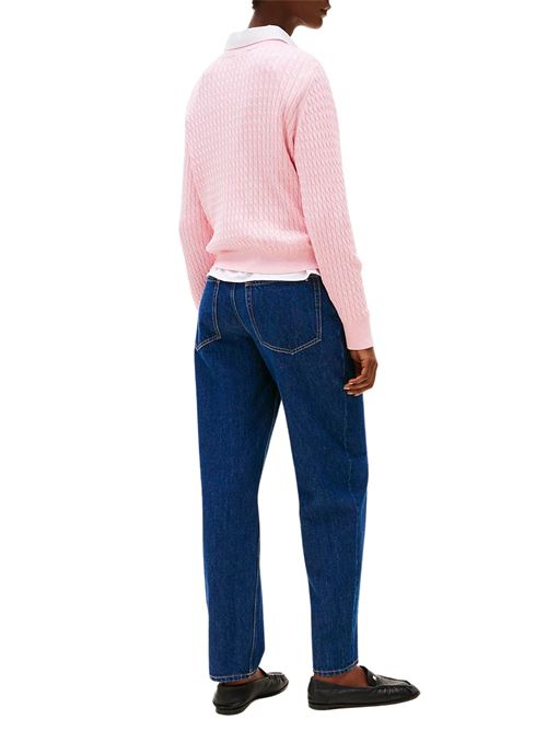 Maglia rosa in cotone Tommy Hilfiger | WW0WW44993TZH